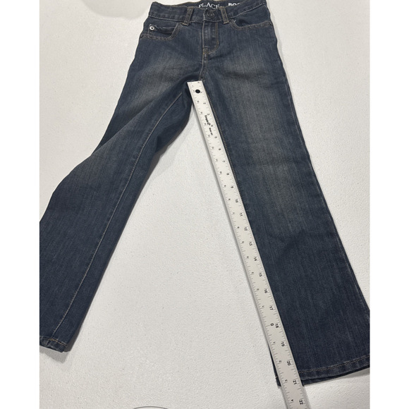 Place Kids Jeans Slim Bootcut Blue Denim Boys Size 6 Adjustable Waist School - Picture 9 of 10